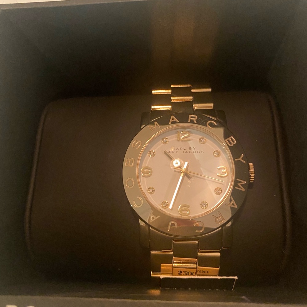 NWT gold round face Marc by Marc Jacob’s watch